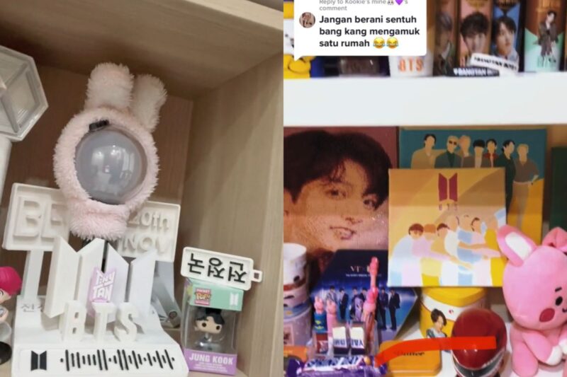 Dapat isteri BTS army, suami reda ‘merchandise’ K-pop penuh bilik tidur