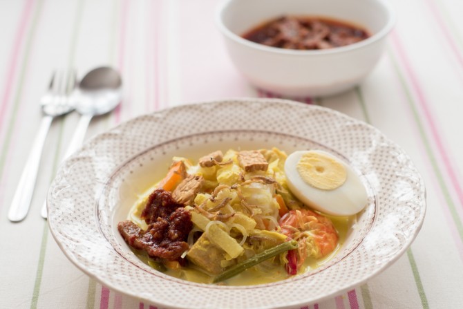 Resepi Lontong dan Kuah Lodeh