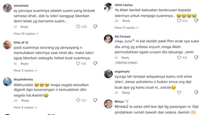 Kudrat luar biasa cikgu tadika, turun naik tingkat 4 gendong suami OKU [VIDEO]