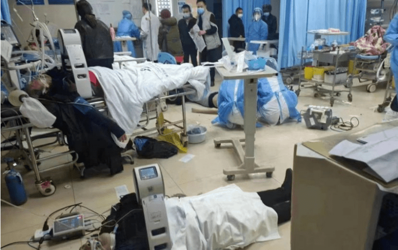 Doktor rebah kepenatan rawat pesakit Covid-19 di China