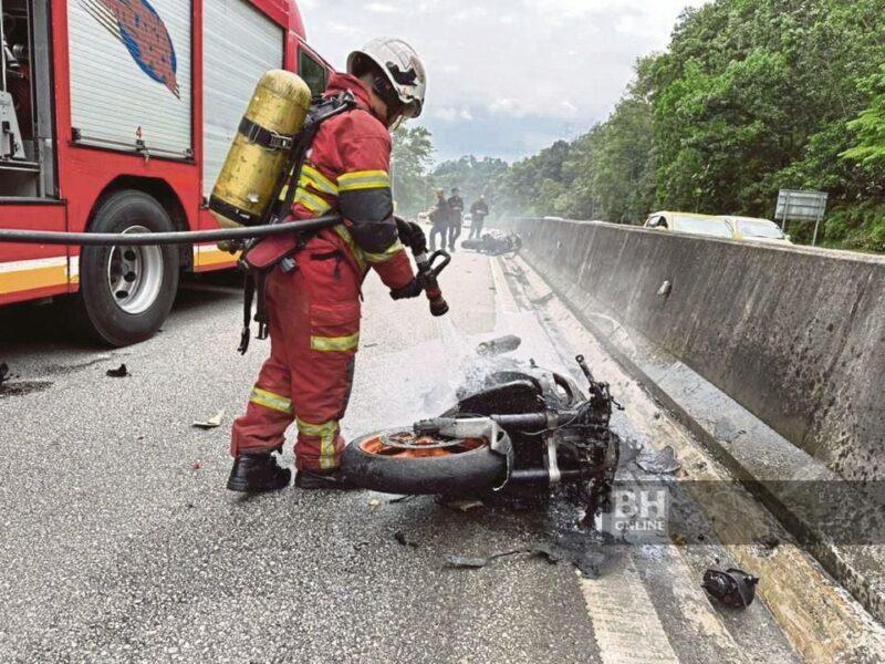 Kereta ubah haluan punca kemalangan babitkan lima superbike - Polis