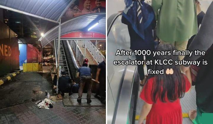 Fast Escalator Repairs At LRT, Monorail Stations Surprise Commuters