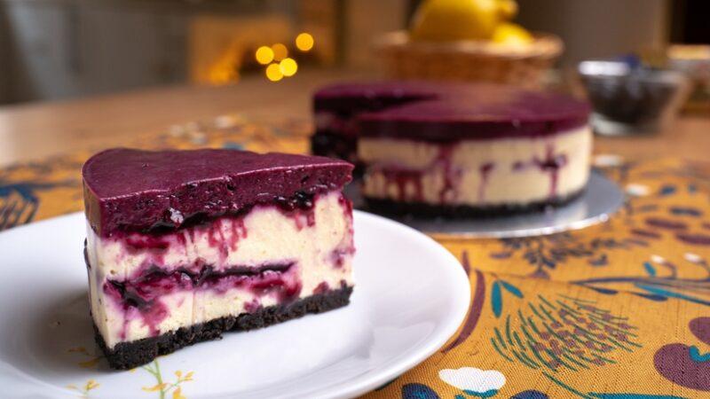 Blueberry Cheesecake Oreo Tanpa Bakar