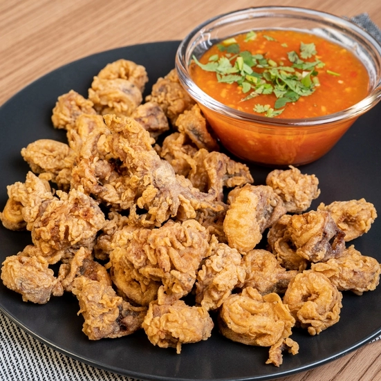 Sotong Goreng Tepung Dan Sos Cicah Ala Thai