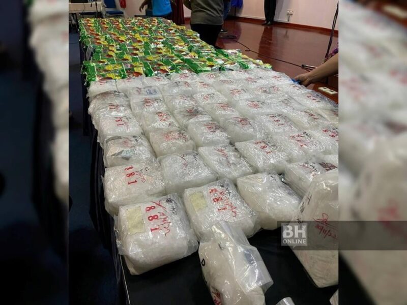 Methamphetamine RM6.14 juta dirampas dalam serbuan di Bandar Sunway