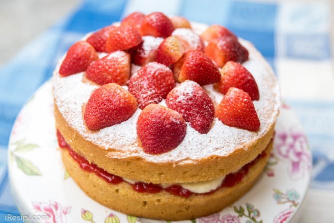 Resepi Victoria Sandwich Cake