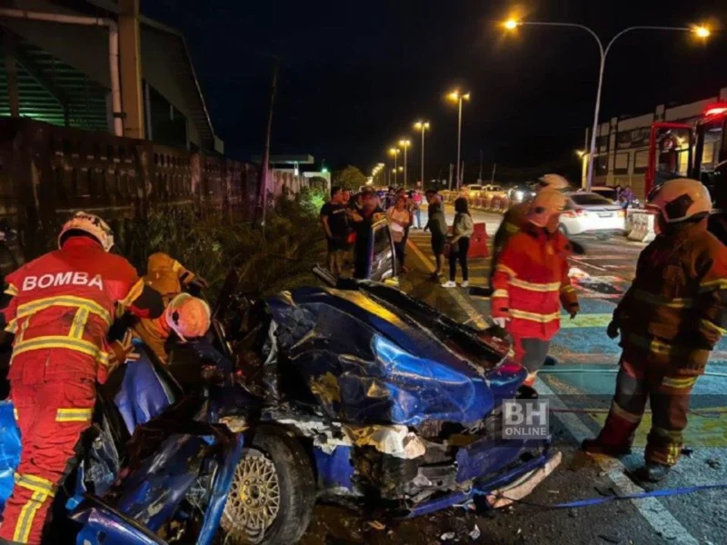 Dua maut, tujuh cedera kemalangan dua kenderaan