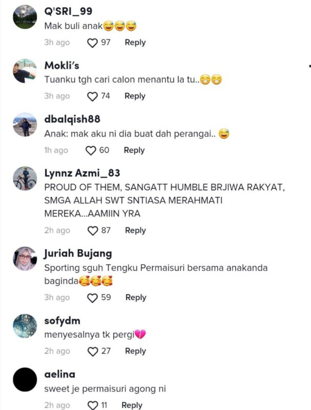 Telatah Permaisuri Agong Buat Netizen Terhibur