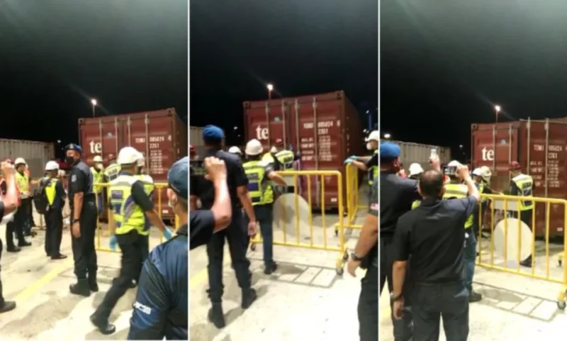 Kanak-kanak terperangkap 6 hari dalam kontena diselamatkan di Pelabuhan Klang