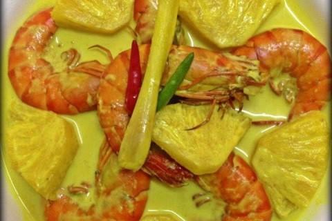 Masak Lemak Cili Padi Udang Nenas