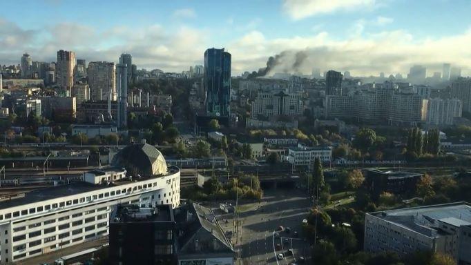 Beberapa letupan gegar bandar Kyiv