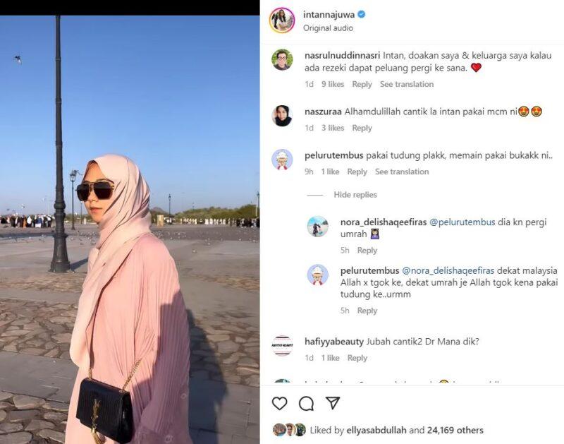 Netizen Doa Intan Najwa Terus Kekal Bertudung Bila Di Malaysia