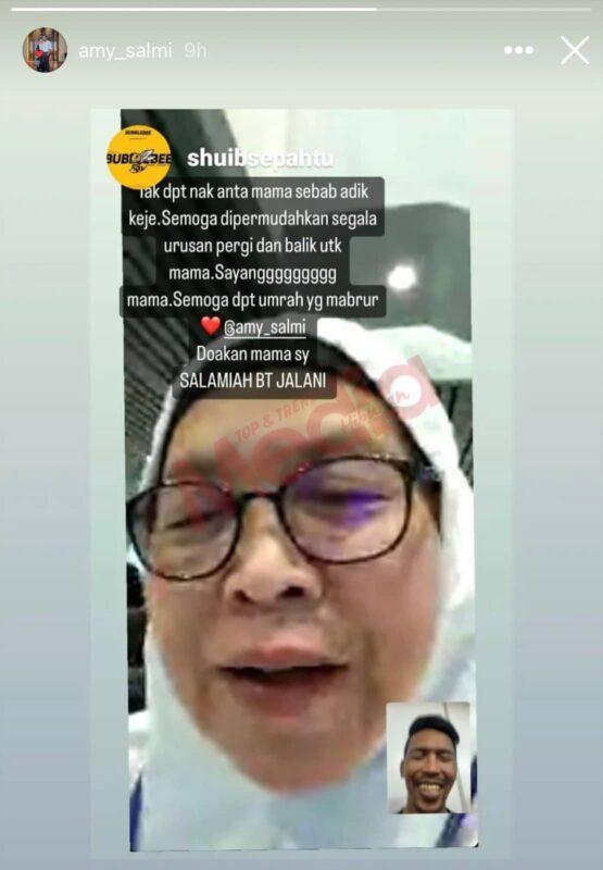 Watie Hantar Ibu Shuib Tunai Umrah