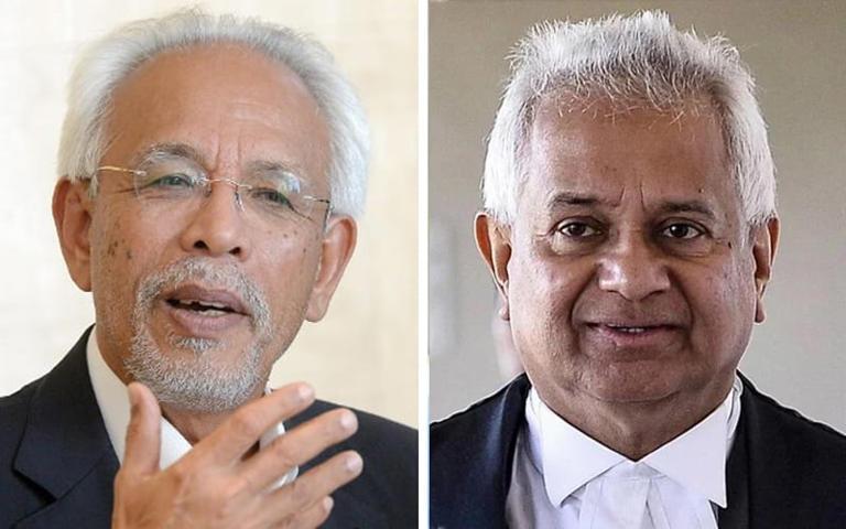 Umno’s Shahrir Samad (left) said former attorney-general Tommy Thomas had abused his powers by bringing a criminal case against him.