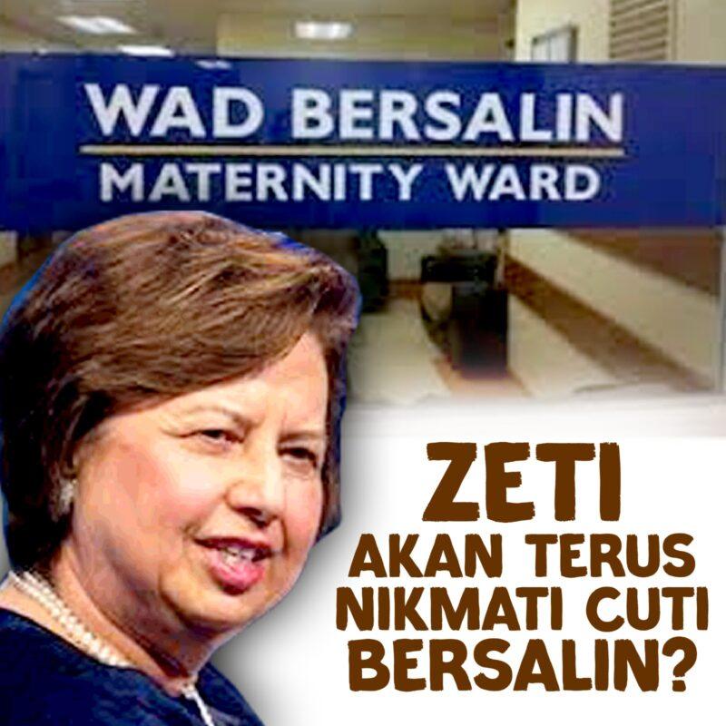 Zeti akan terus nikmati "cuti bersalin" lebih lama?