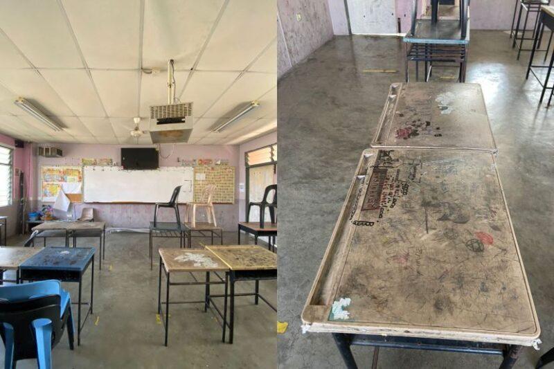 Murid nak masuk sekolah, cikgu ‘angkut’ sekeluarga tolong hias kelas