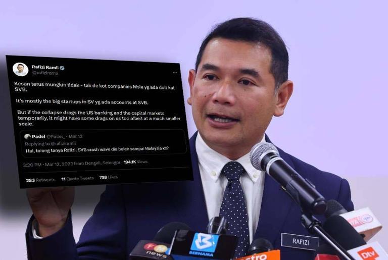 'The collapse of SVB has no direct impact on Malaysia' - Rafizi