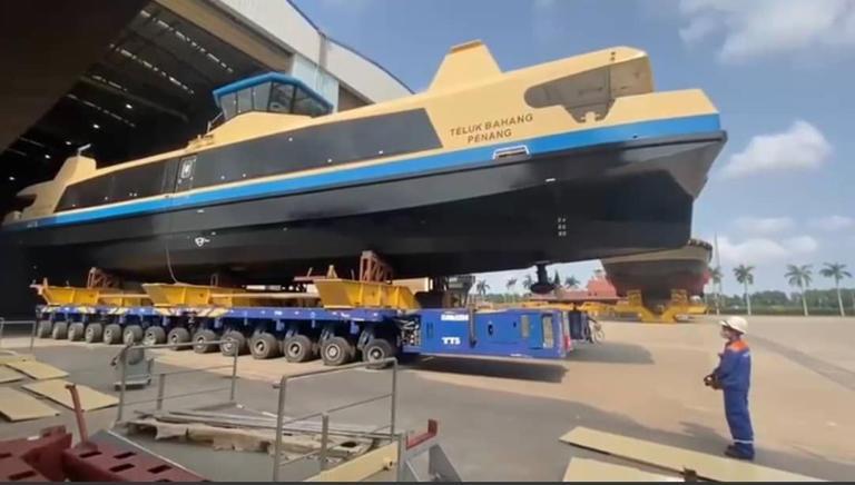 Penang's new ferry unveiled in Vietnam shipyard