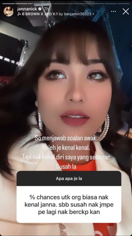 Janna Nick Lebih Selesa Berkawan Dengan Rakan Daripada Sekolah