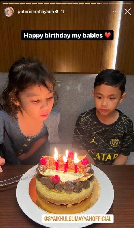 Puteri Sarah Rai Birthday Anak Sulung Dengan Penuh Sederhana Tapi Bermakna