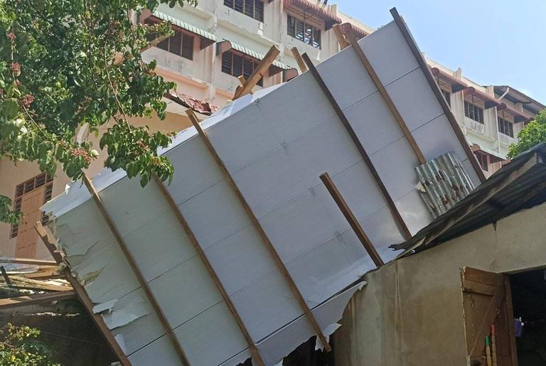 Husband still reeling from trauma as wife succumbs to school roof accident