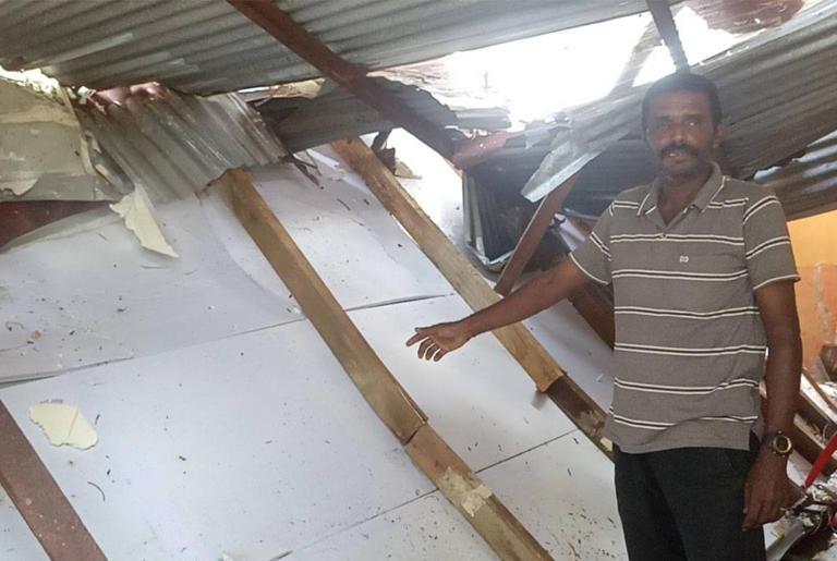 Husband still reeling from trauma as wife succumbs to school roof accident
