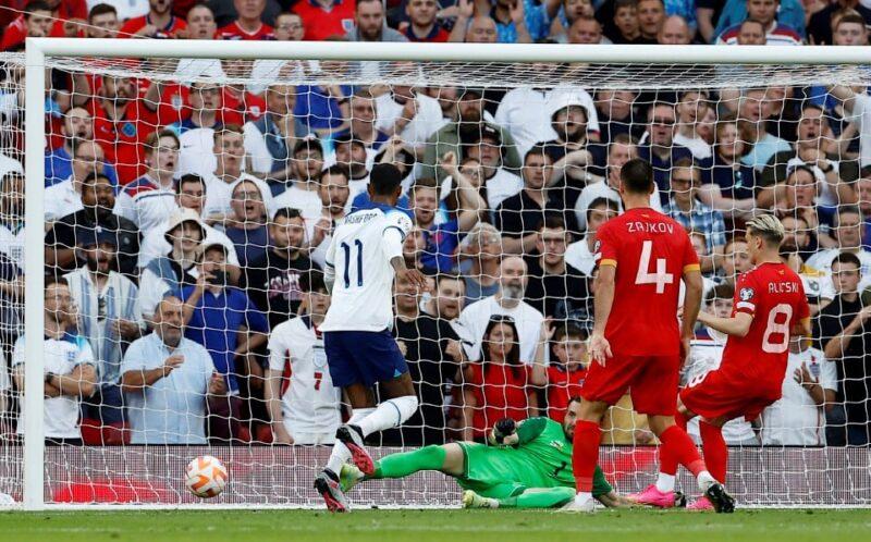 Hatrik Saka bantu England belasah Macedonia Utara