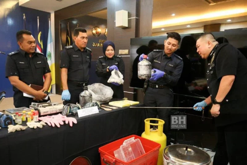 Polis Pulau Pinang serbu makmal dadah di Kedah
