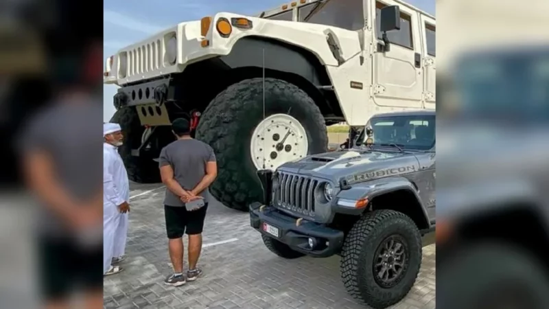 Hummer gergasi Sheikh Hamad kembali tular