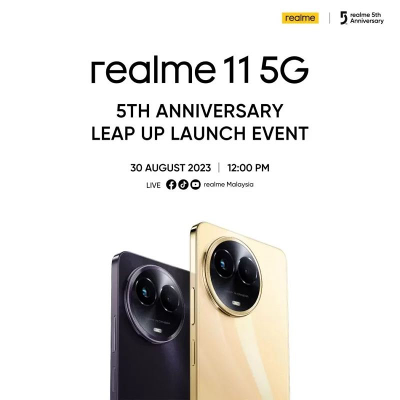 Realme 11 5G Bakal Masuki Pasaran Malaysia Pada 30 Ogos Ini