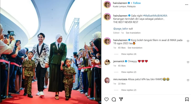 Hairul Azreen Umum Mahu Berhenti Dari Berlakon