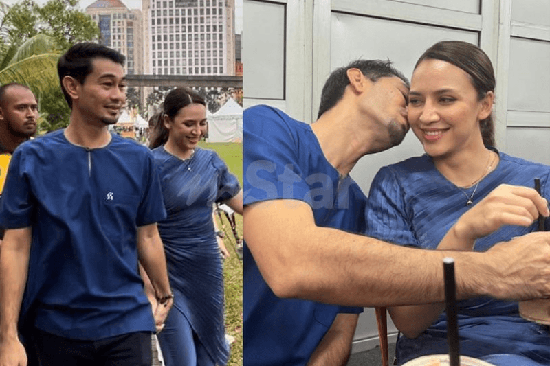 Farid Kamil pegang perut Diana Danielle