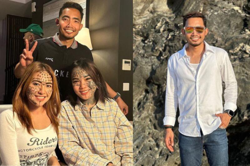 Abang Tesla Kongsi foto bersama Baby Shima dan Mondy Tattoo