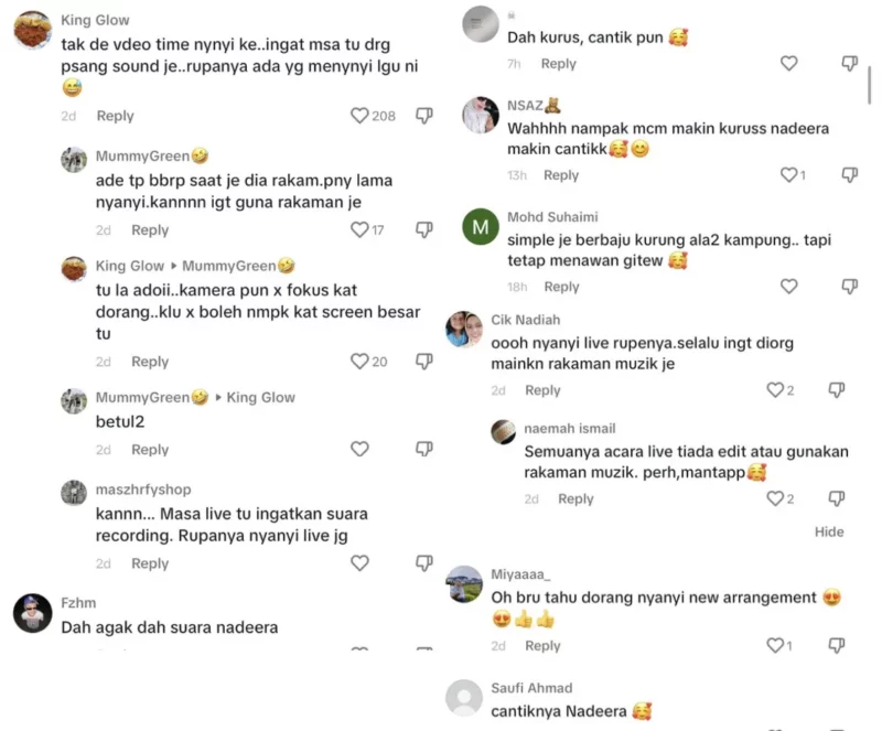 Nadeera Zaini Menyanyi Secara Live Raih Perhatian Netizen!