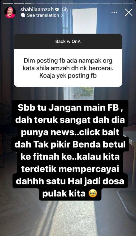 Tular Khabar Angin Nak Cerai, Ini Respon Shila Amzah