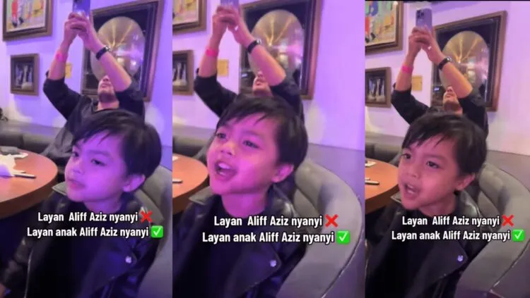 Anak Aliff Aziz Menyanyi Raih Perhatian Ramai! [VIDEO]