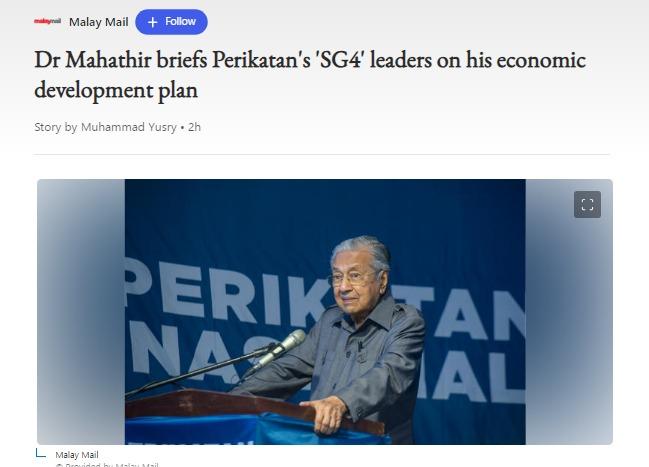 'Tidur' selama 22 tahun, kini Mahathir mahu bantu 4 negeri Melayu