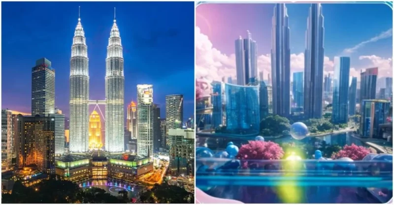 KLCC yang digambarkan kepintaran buatan pada tahun 3000