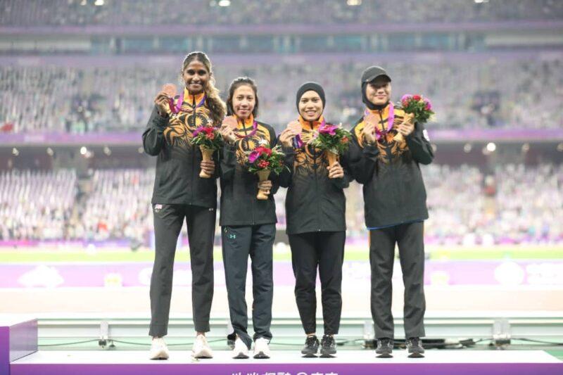 Tuah besar kuartet 4x100m raih gangsa