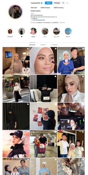 Mawar Rashid Kembali Bertudung, Padam Gambar ‘Free Hair’ Di IG