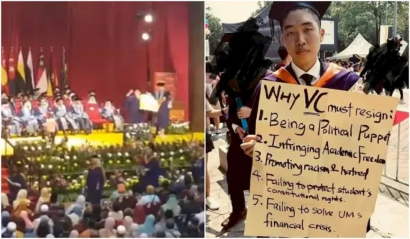 Bekas aktivis pelajar UM buat protes pada konvokesyen 2019 didenda RM5,000