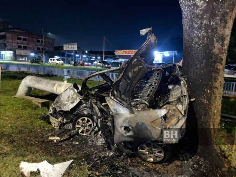 Pemandu rentung kereta terbabit nahas