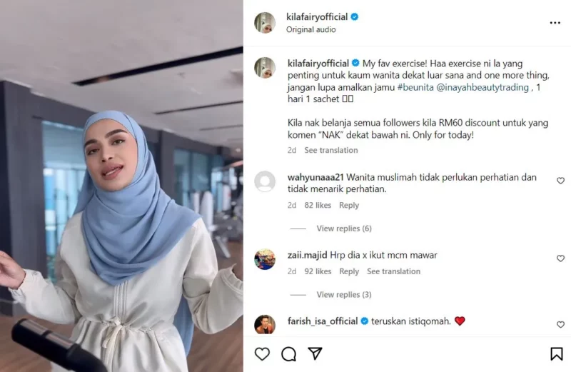 Instagram Kila Fairy Dihujani Pelbagai Reaksi Netizen
