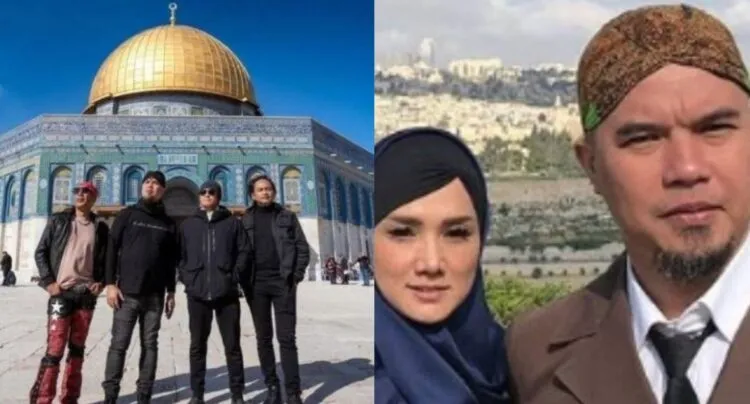 Lantang Menyokong Palestin, Dewa 19 Band Pertama Di Dunia Bergambar Di Hadapan Masjid Al Aqsa