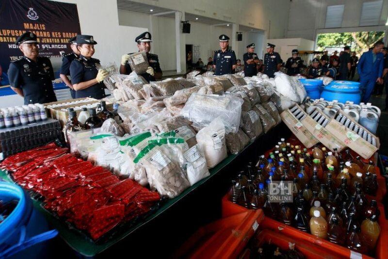 Polis Selangor lupus dadah RM42 juta