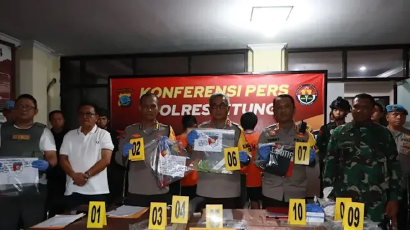 Polis berkas 7 individu susulan pergaduhan di Bitung, Indonesia