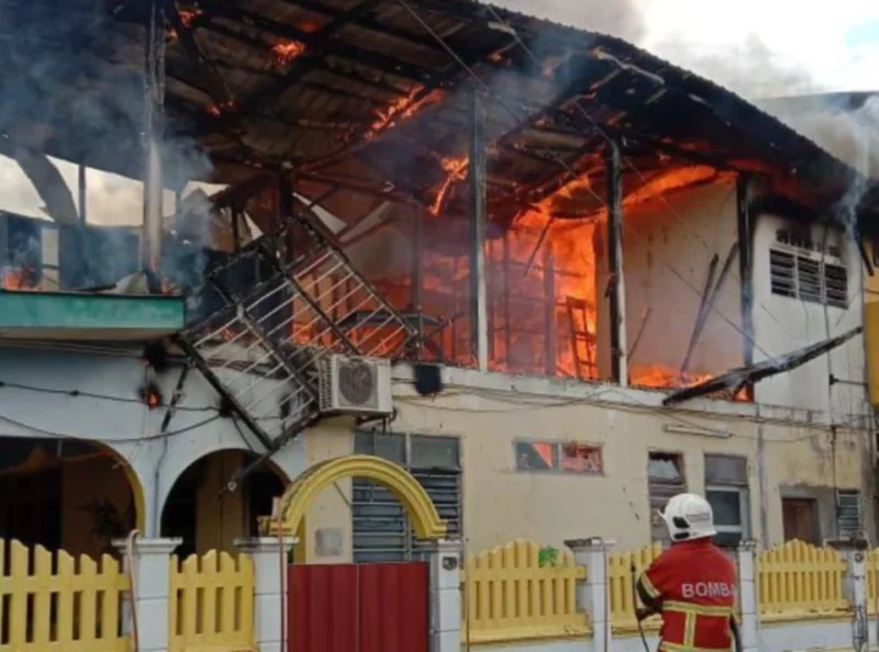 Asrama pelajar pusat tahfiz di Kepala Batas terbakar