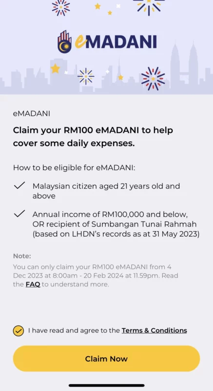 
Ini Cara Betul Untuk Tebus RM100 eMADANI