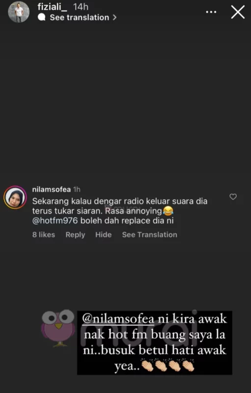 Fizi Ali Dedah Ada Netizen Mahu Dirinya Dipecat Hot FM?