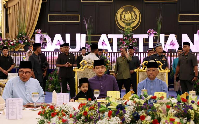Anwar, Dr M, Muhyiddin and Ismail attend royal tea party